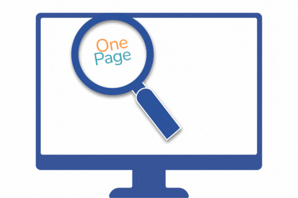 Animation écran PC passant à la loupe les types de sites réalisables : vitrine, institutionnel, réservation et blog